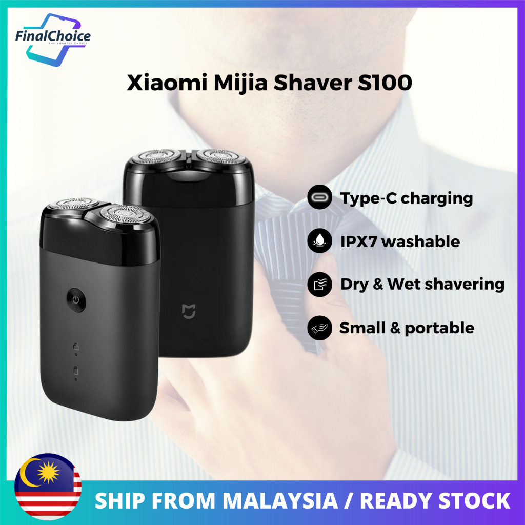 Xiaomi Mijia Electric Shaver S100/MSX201 Dual Blade Rotary Shaver ...