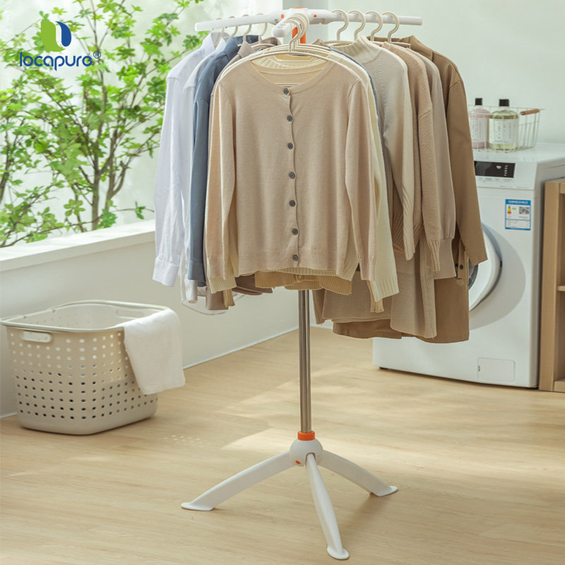 Locapure 360 Degree Rotation Plastic Foldable Clothes Drying Rack ...