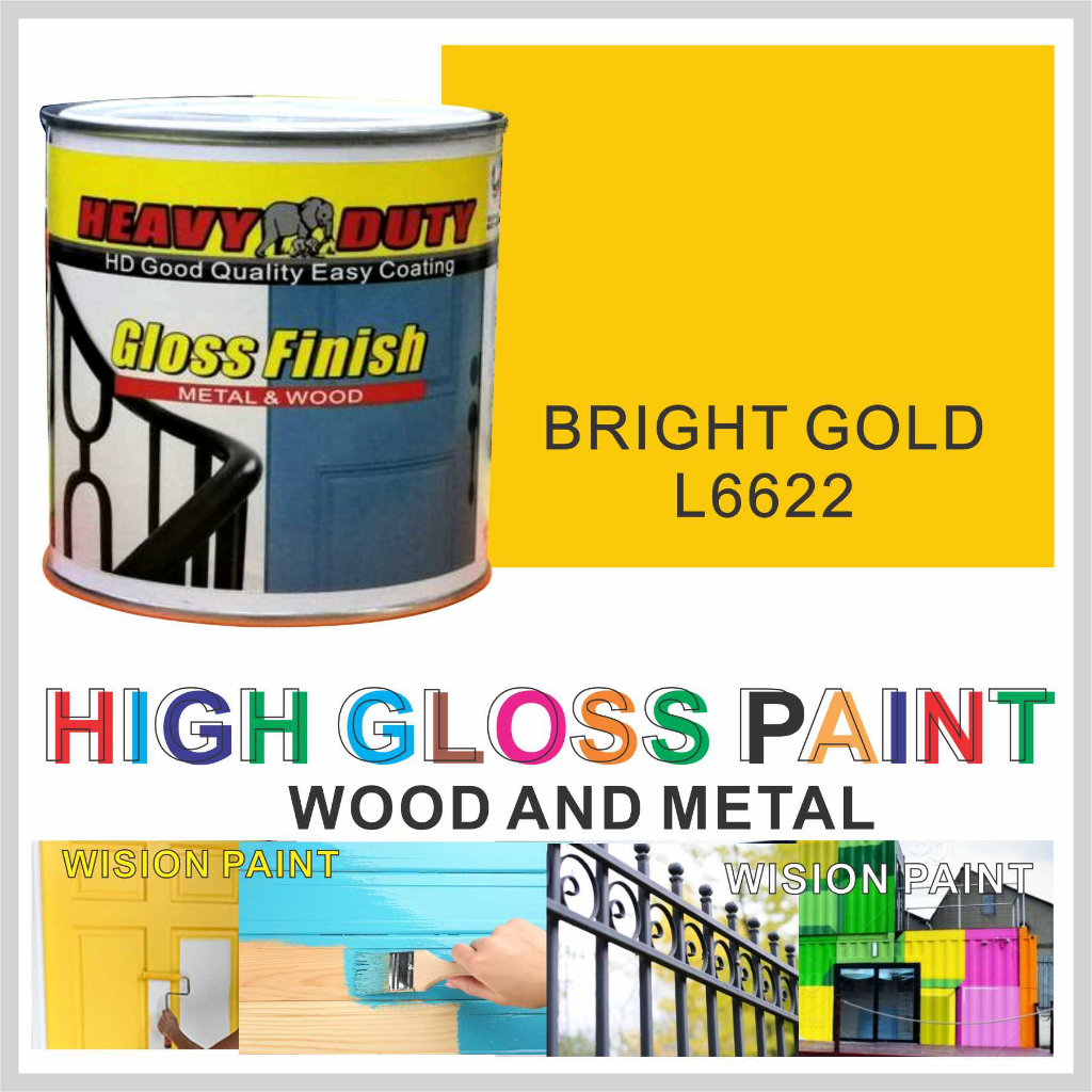 5L ( 5 liter High Gloss Paint ) Wood & Metal Paint / Minyak / Cat Kayu