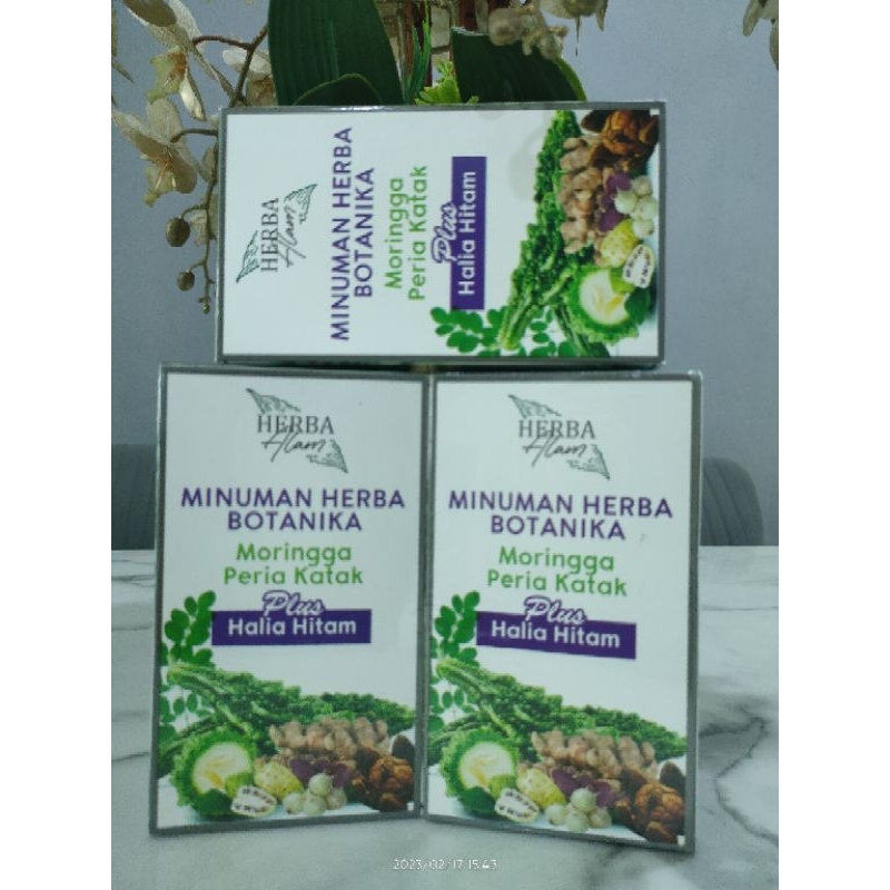 [ 10 Sachet ] Jus Moringga Peria Katak Plus Halia Hitam Minuman Herba