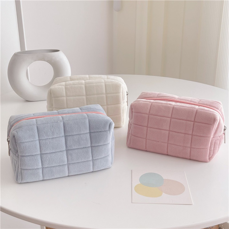 Ins Korean Pencile Case Makeup Bag Storage Multifunction Beauty ...