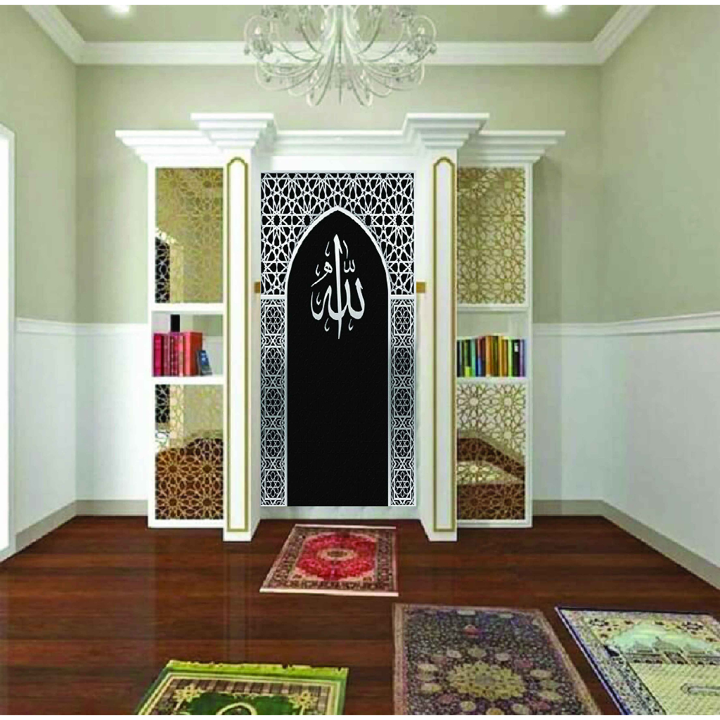 Wall Sticker Pintu Dan Ruangan Mini Bilik Solat Self Adhesive ...