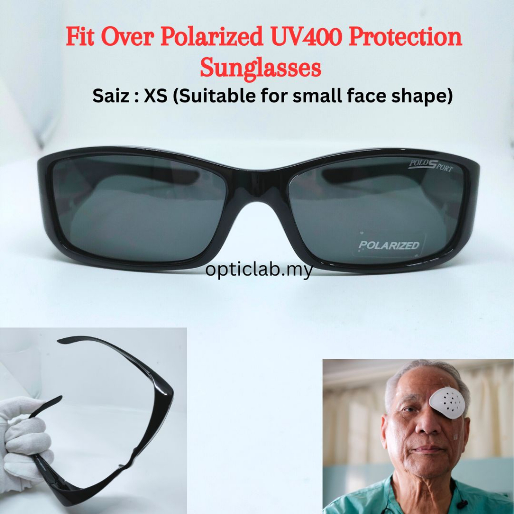 Polarized UV400 Protection Fit Over Men Women Sunglasses Reduce Glare UV Filter Driving Fishing Cataract Eye Care Local Shopee Malaysia