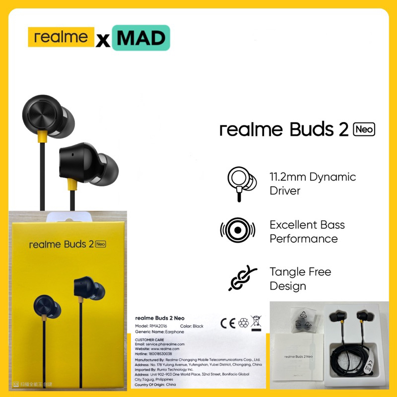 Realme buds classic earphone 3.5mm & Type-C | Buds 2 NEO | Shopee Malaysia