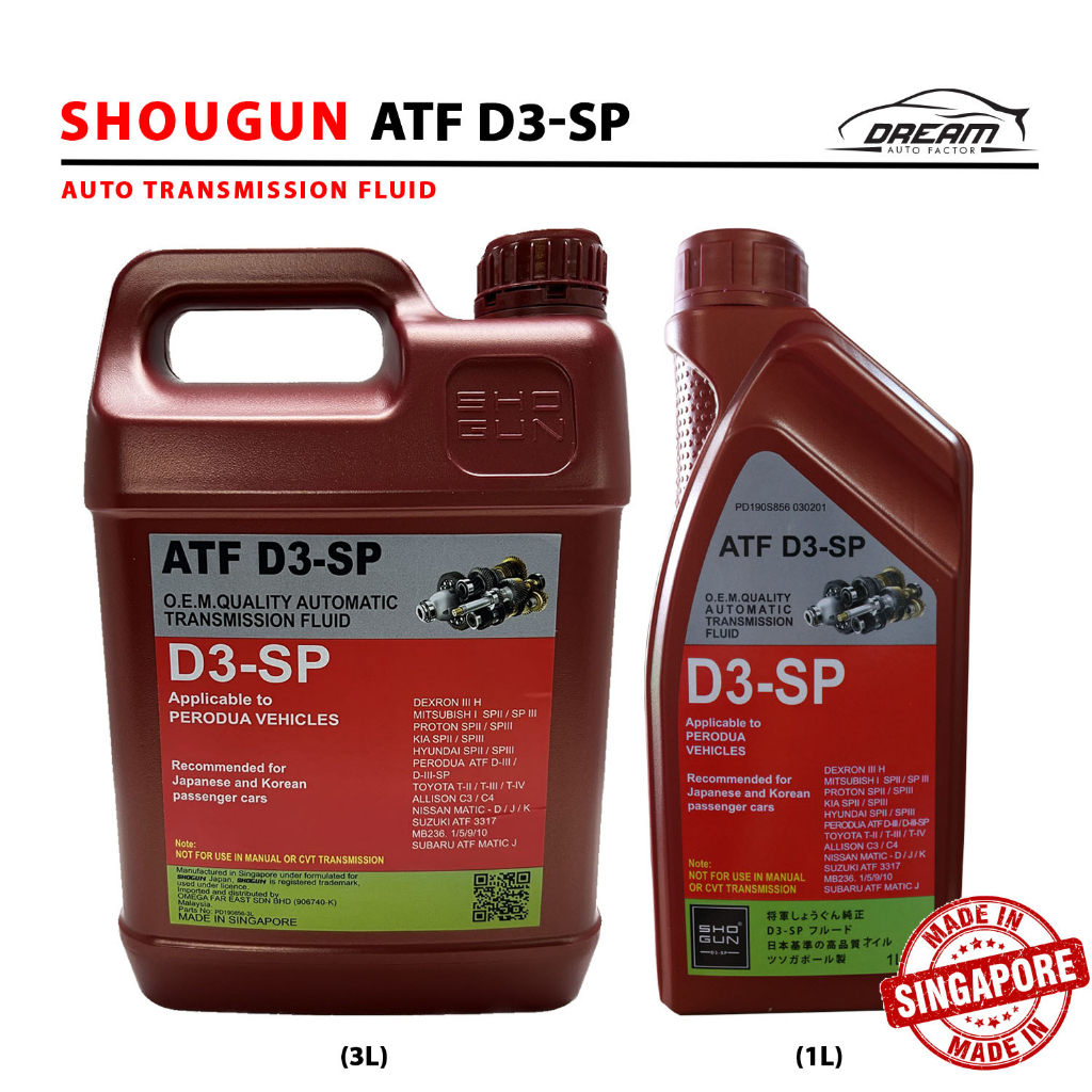 Shogun D3SP Auto Transmission Fluid Gear Oil Perodua Myvi Alza Bezza