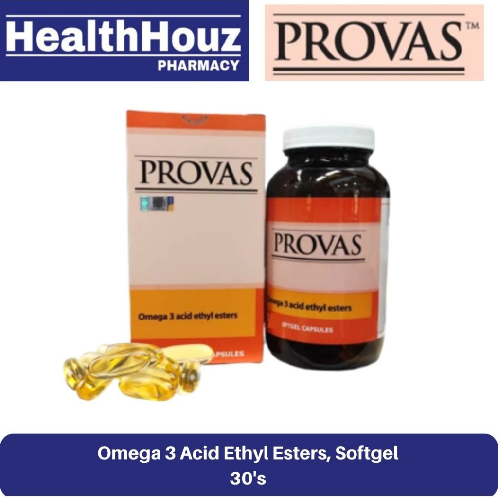 PROVAS, Omega 3 Acid Ethyl Esters, Softgel, 30's Shopee Malaysia