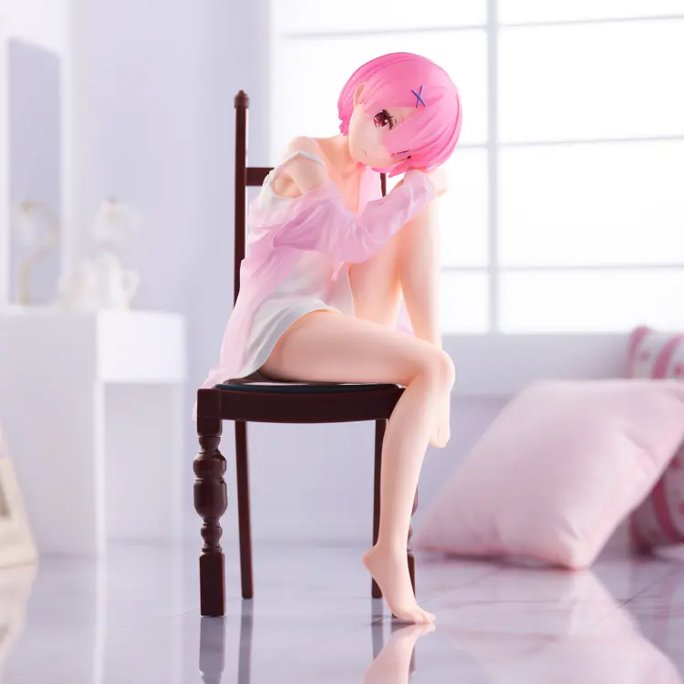 Banpresto Figura Action Ram - Re:Zero - Relax Time - 18 Cm - PVC Da Collezione, Multicolore, Licenza Ufficiale