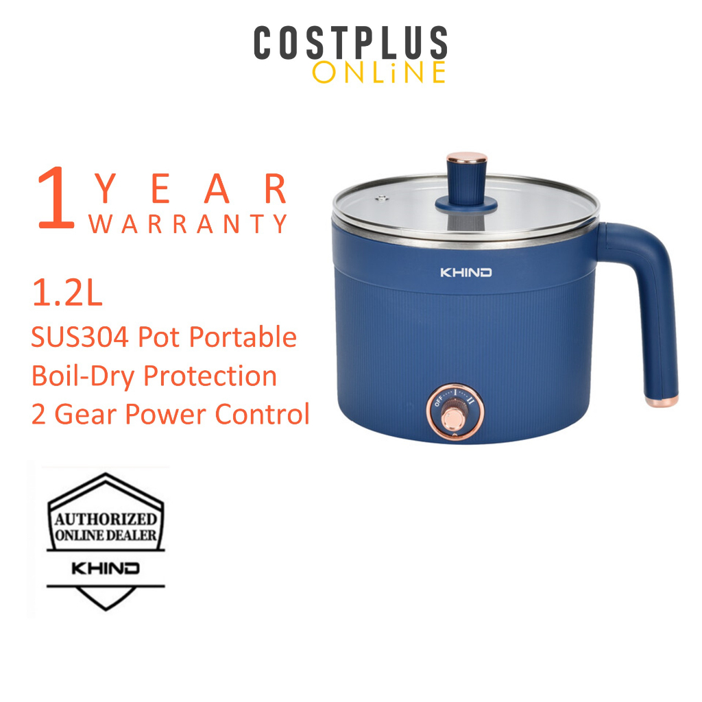 Khind Stainless Steel Multi Cooker MC121 1.2L Shopee Malaysia