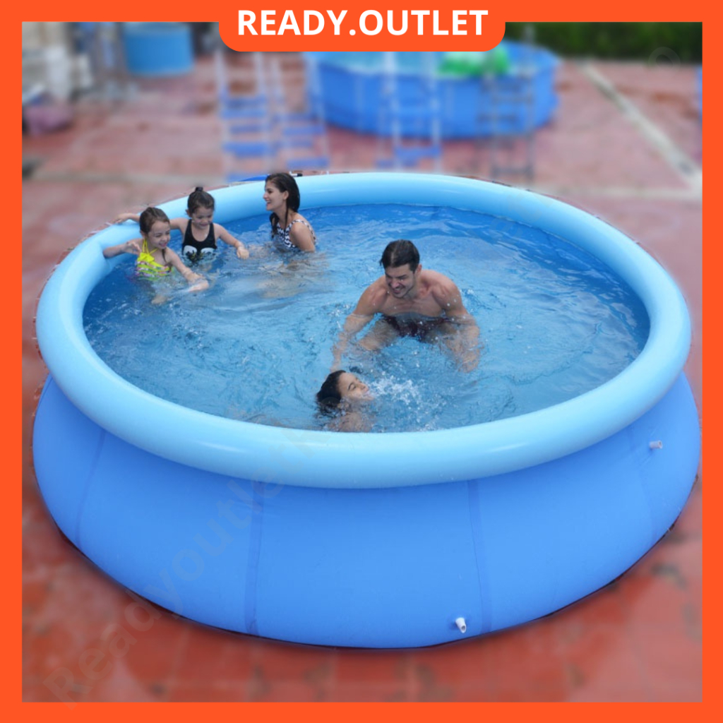 READY⭐ Inflatable Swimming Pool Thickened Family Kids Kolam Mandi Kolam