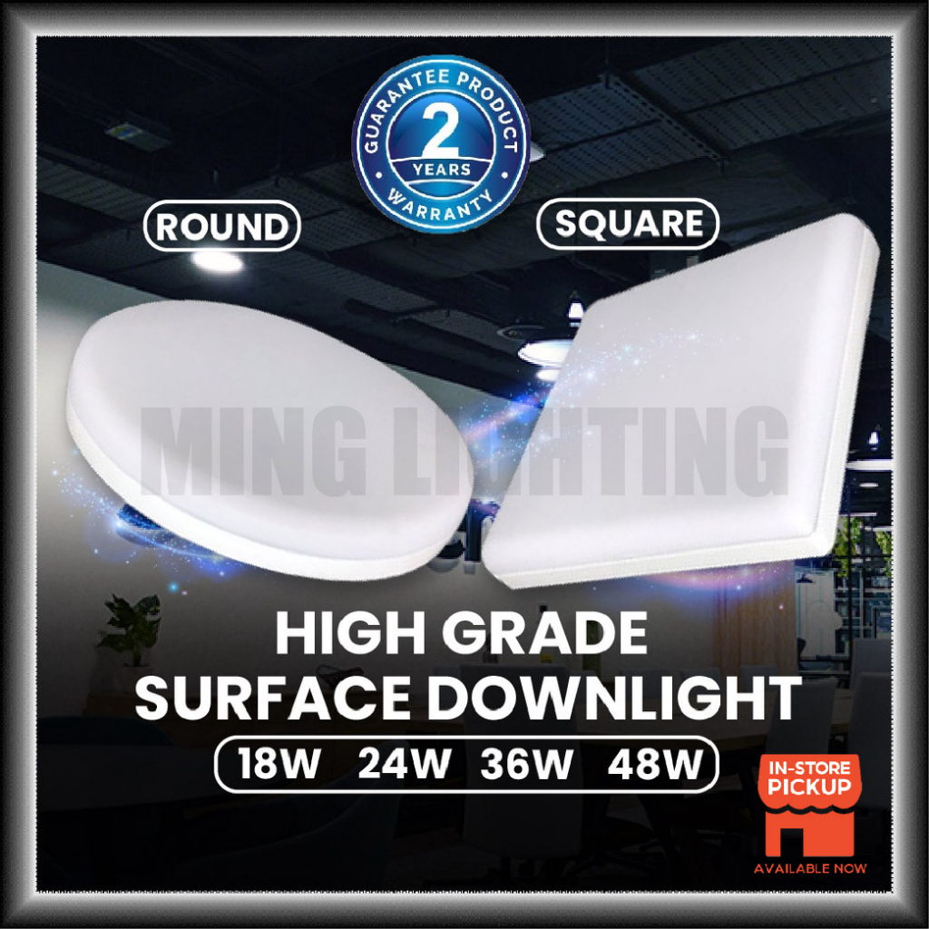 LED 18W 24W 36W 48W High Grade Surface Downlight White Round Square ...