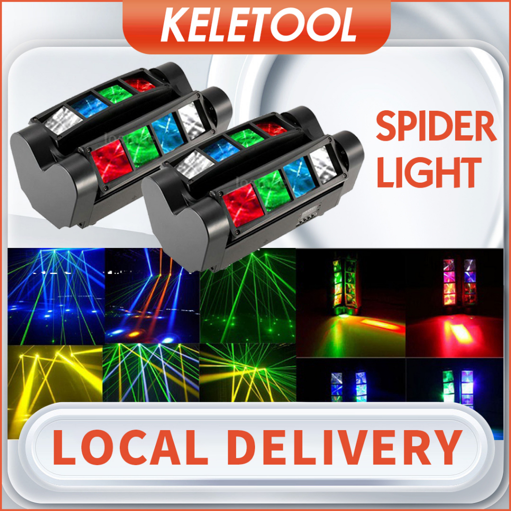 spider light Mini LED 8x10W RGBW Moving Head Light LED Spider Beam ...