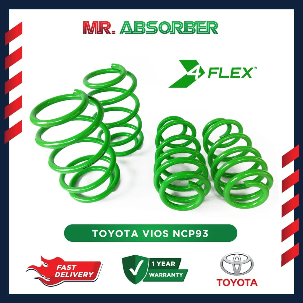 TOYOTA VIOS NCP42 NCP93 NCP150 NSP151 4FLEX SPORT SPRING | Shopee Malaysia