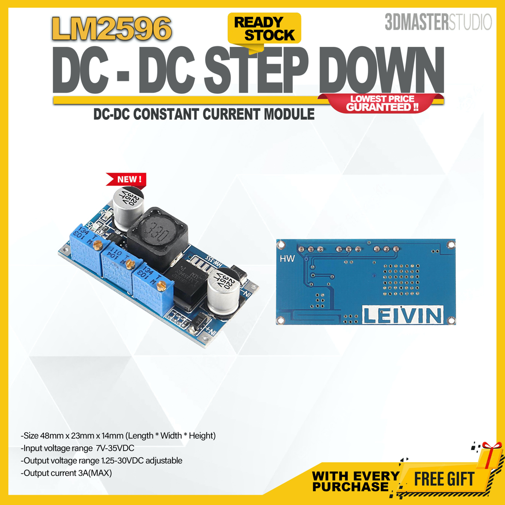 LM2596 Constant Current Voltage Board DC-DC Power Supply Module