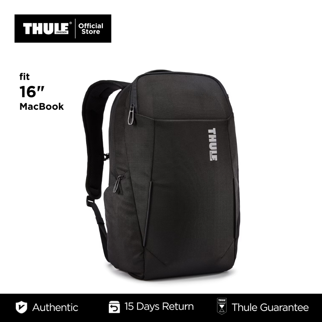 Thule Accent Laptop Backpack 23L - Black | Shopee Malaysia