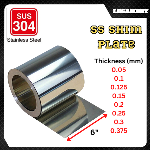 STAINLESS STEEL SHIM PLATE SS304 SPRING PLATE PRECISION SHIM 0.05MM 0