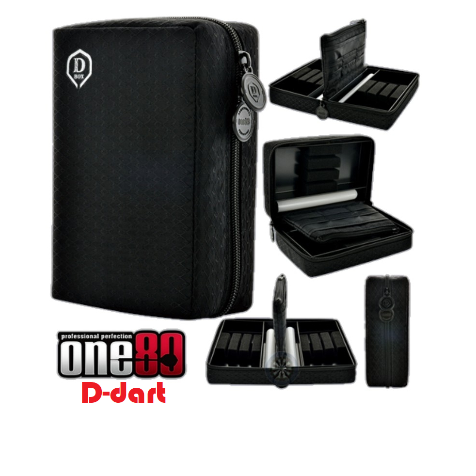 One80 Dart Case Black Double Dart Box / Bag / Wallet Shopee Malaysia