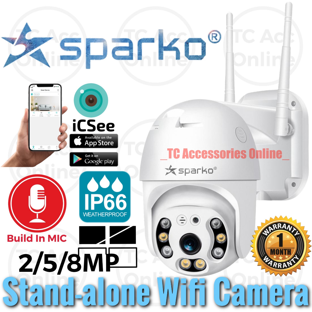 Icsee ptz outdoor full hd 2 0mp 2mp 360 degree wireless ip camera