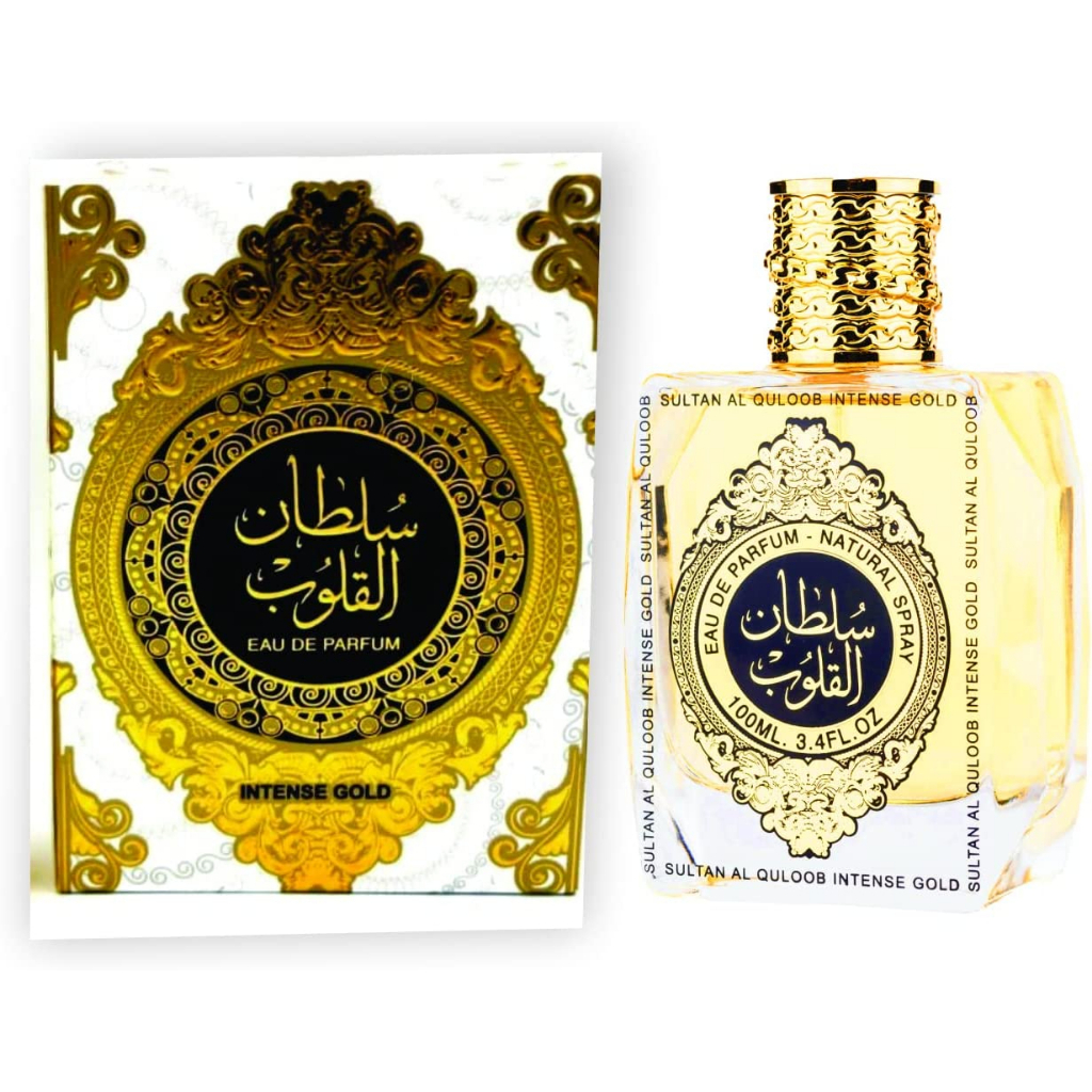 Perfume UAE Sultan Al Quloob Intense Gold Eau de Parfum fresh Fougere fragrance for men100ml
