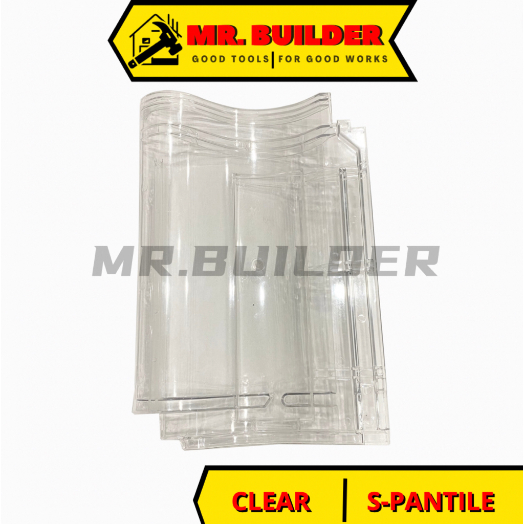 MR BUILDER Toplight Roofing Tiles S-Pantile OEM Transparent Tile Clear ...