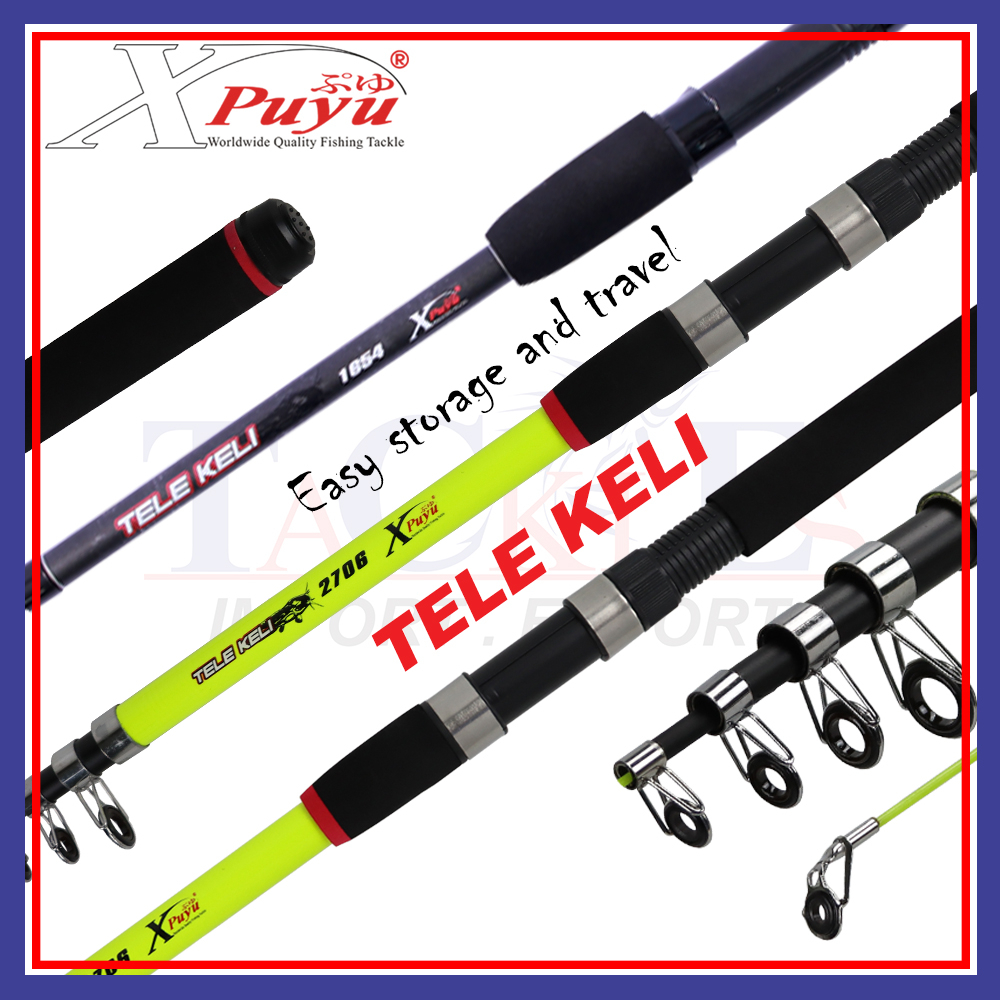 Xpuyu Portable Tele Keli (1.5m-3.0m) Telescopic Fishing Rod