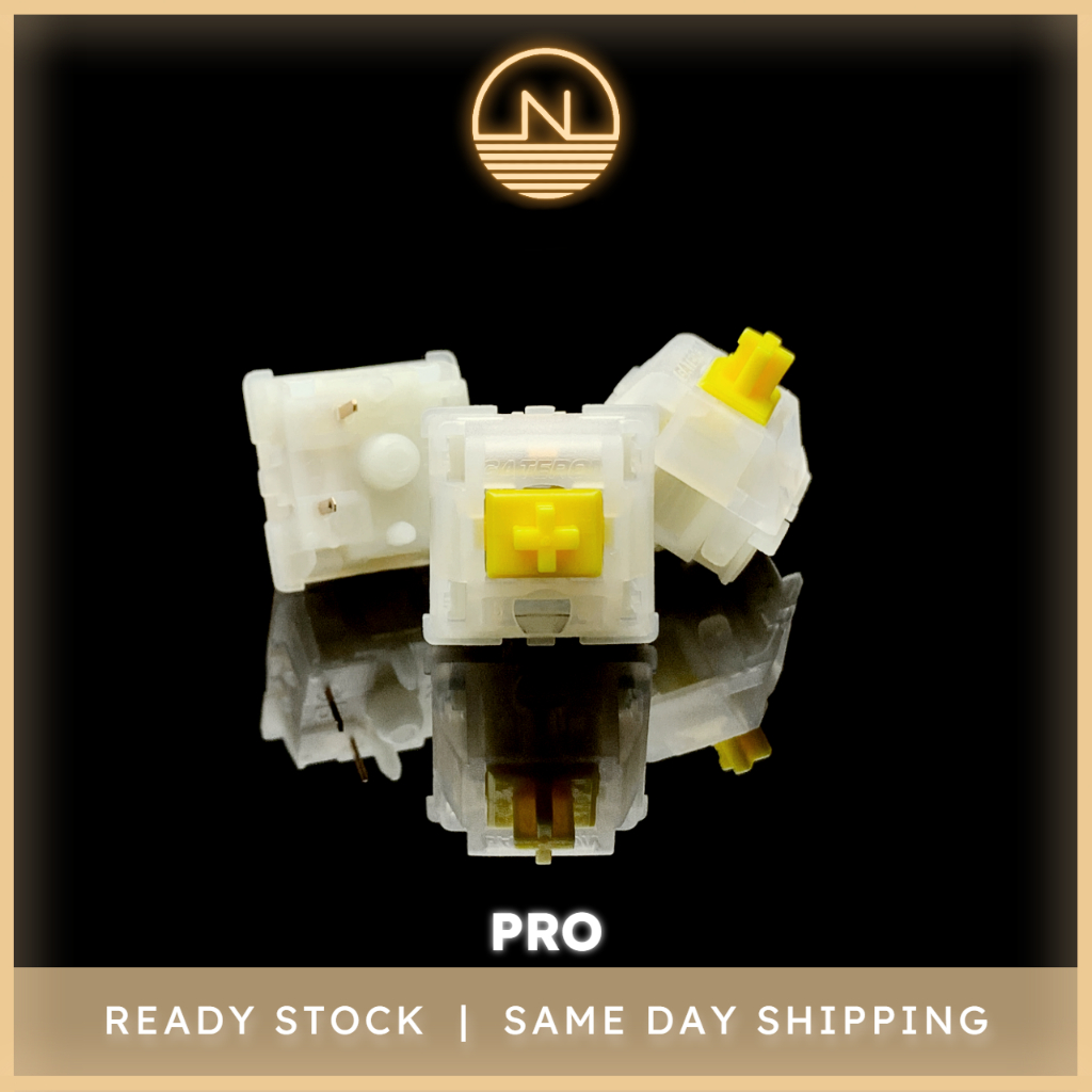 Gateron Yellow Pro 62g Linear Switch (Mechanical Keyboard Switch ...