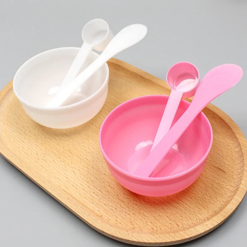 Makeup Beauty DIY Facial Face Mask Powder Bowl Spatula Spoon with ...