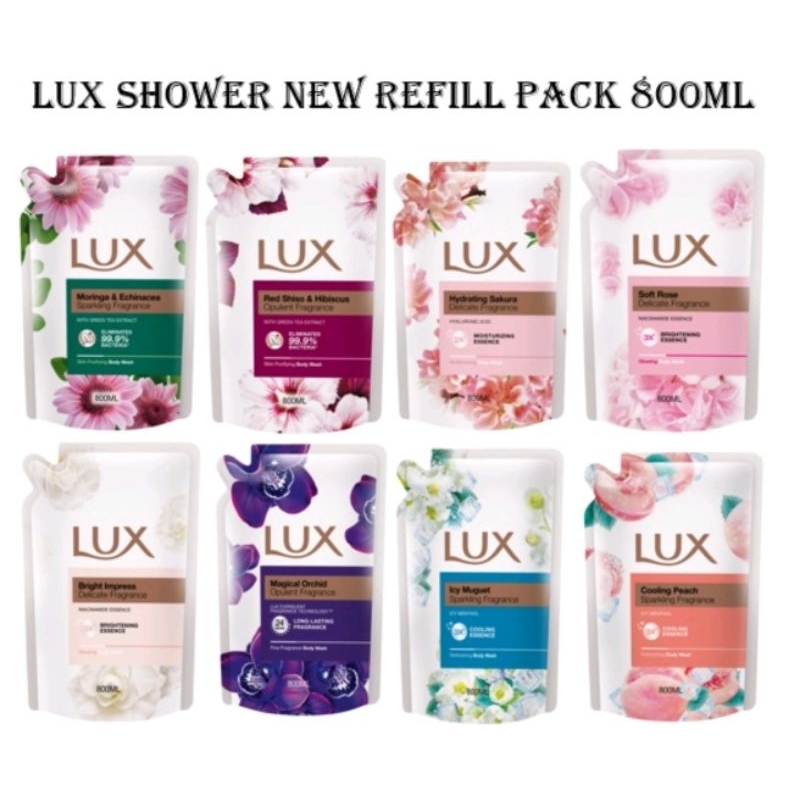 LUX Shower Refill Pck 600ml / 800ml | Shopee Malaysia