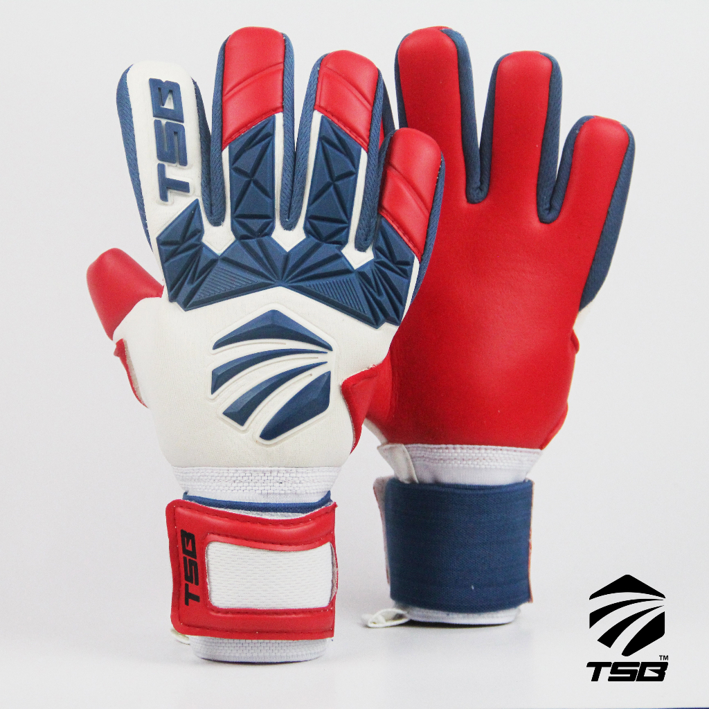 READY STOCK !!! TSB Goalkeeper Glove Model Protector Blue/Red/White ...