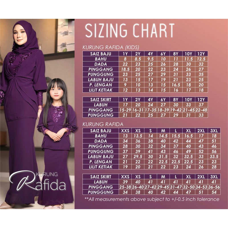 KURUNG RAFIDA | NEW DESIGN | SET IBU ANAK | RAYA 2023 | Shopee Malaysia