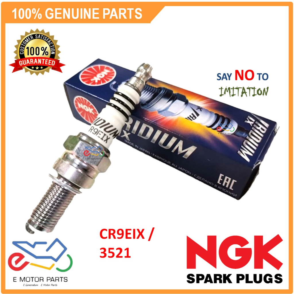 [Yamaha R25/Ninja 250/Lc135/Y15ZR/RS150] NGK Laser Iridium Spark Plug - CR9EIX (3521)