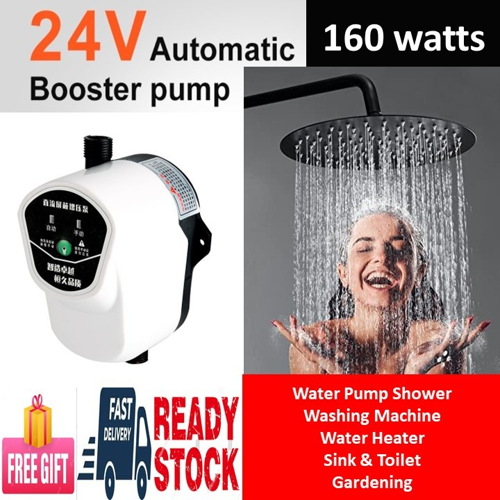 Automatic Booster Pump Water Pump Shower Water Heater Pump 24V 180watts Washing Machine, Kitchen