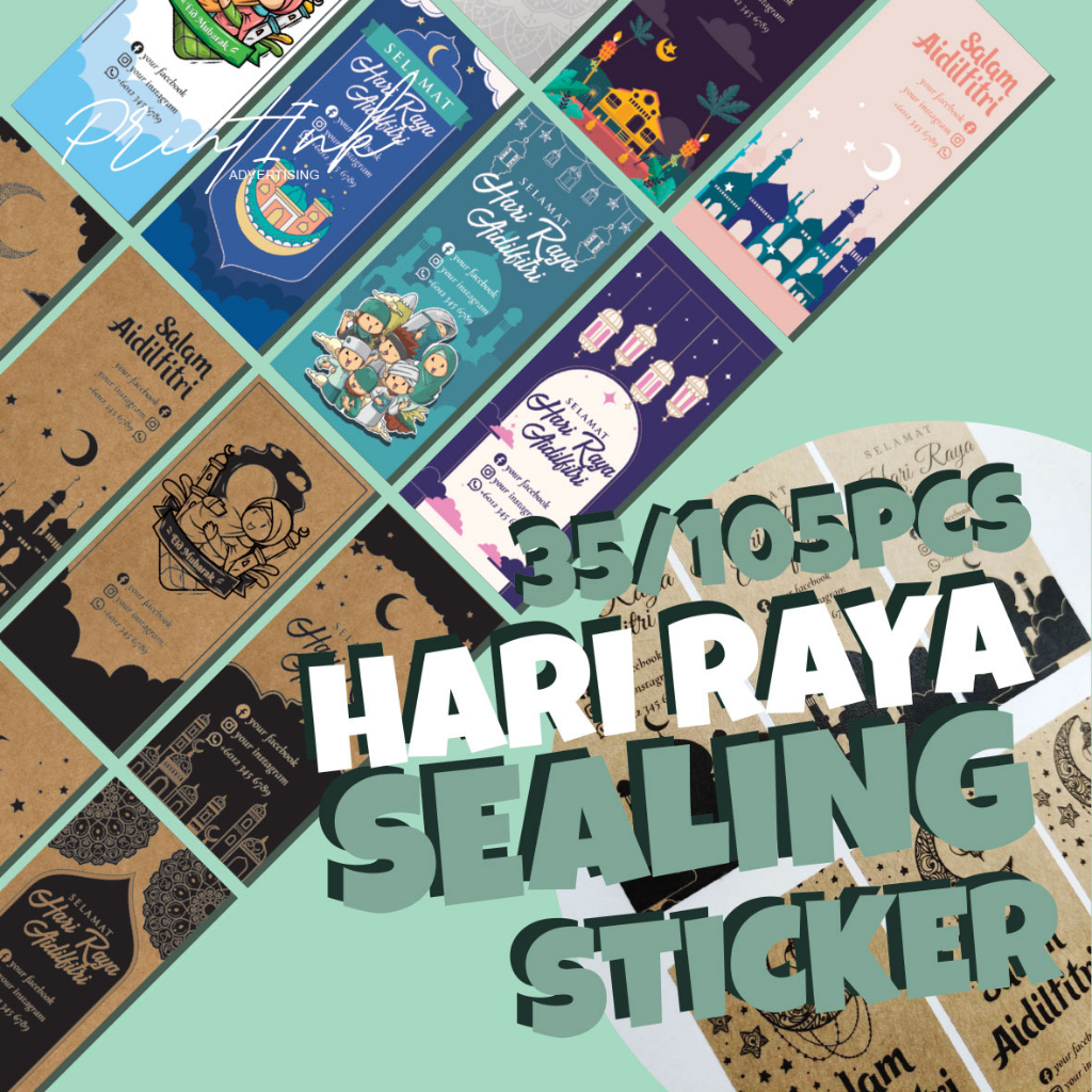 Hari Raya Sealing sticker for packaging | Shopee Malaysia