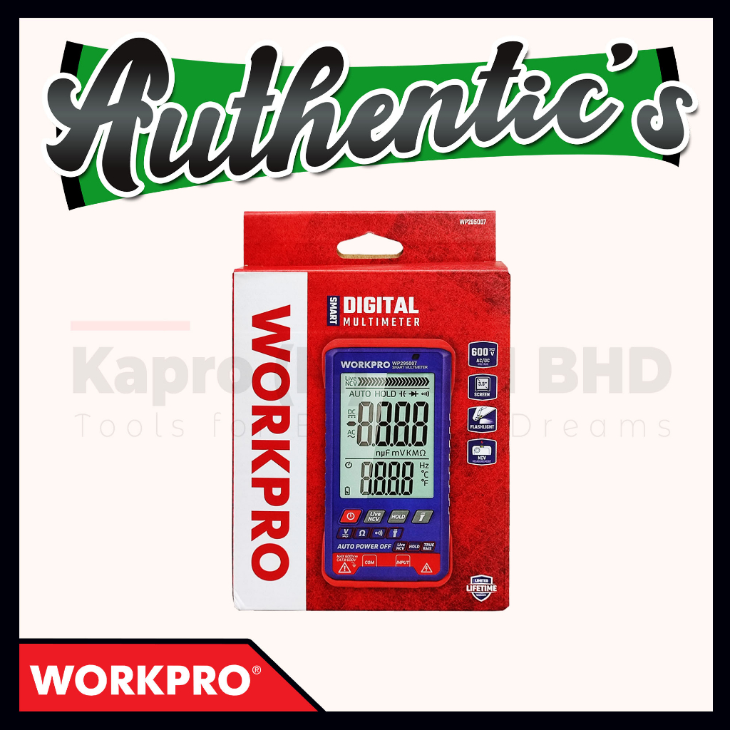 WORKPRO WP295007 Digital Multimeter 40Hz~999Hz | Shopee Malaysia