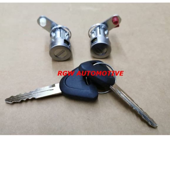 PROTON WIRA DOOR KEY LOCK SET / PINTU DOOR LOCK WITH 2 KEY SET TAIWAN ...