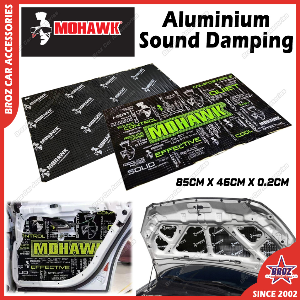 MOHAWK SoundProof Aluminum Noise Damping Insulation Sponge Car Silencer ...