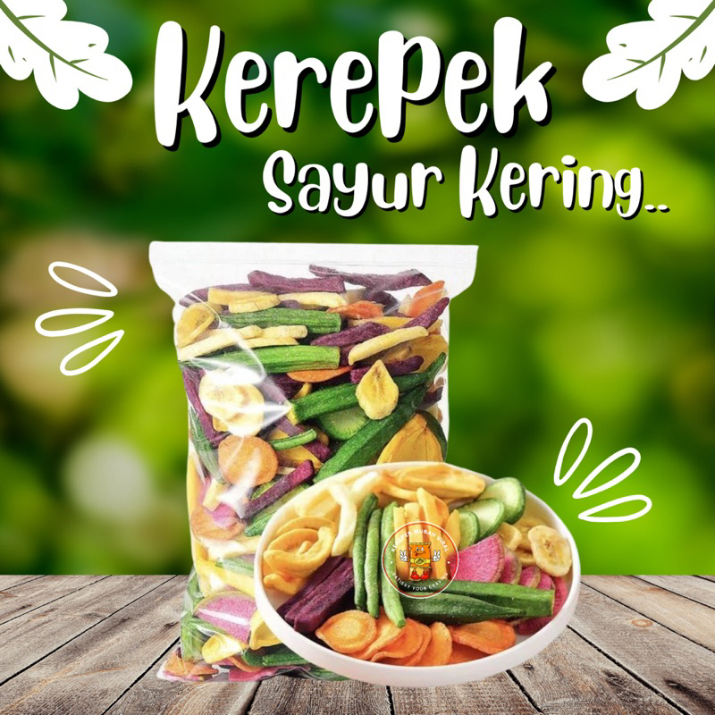 KEREPEK SAYUR MIX VEGETABLE CRUNCHY SNEK 250GRAM / 500GRAM & 1KG ...