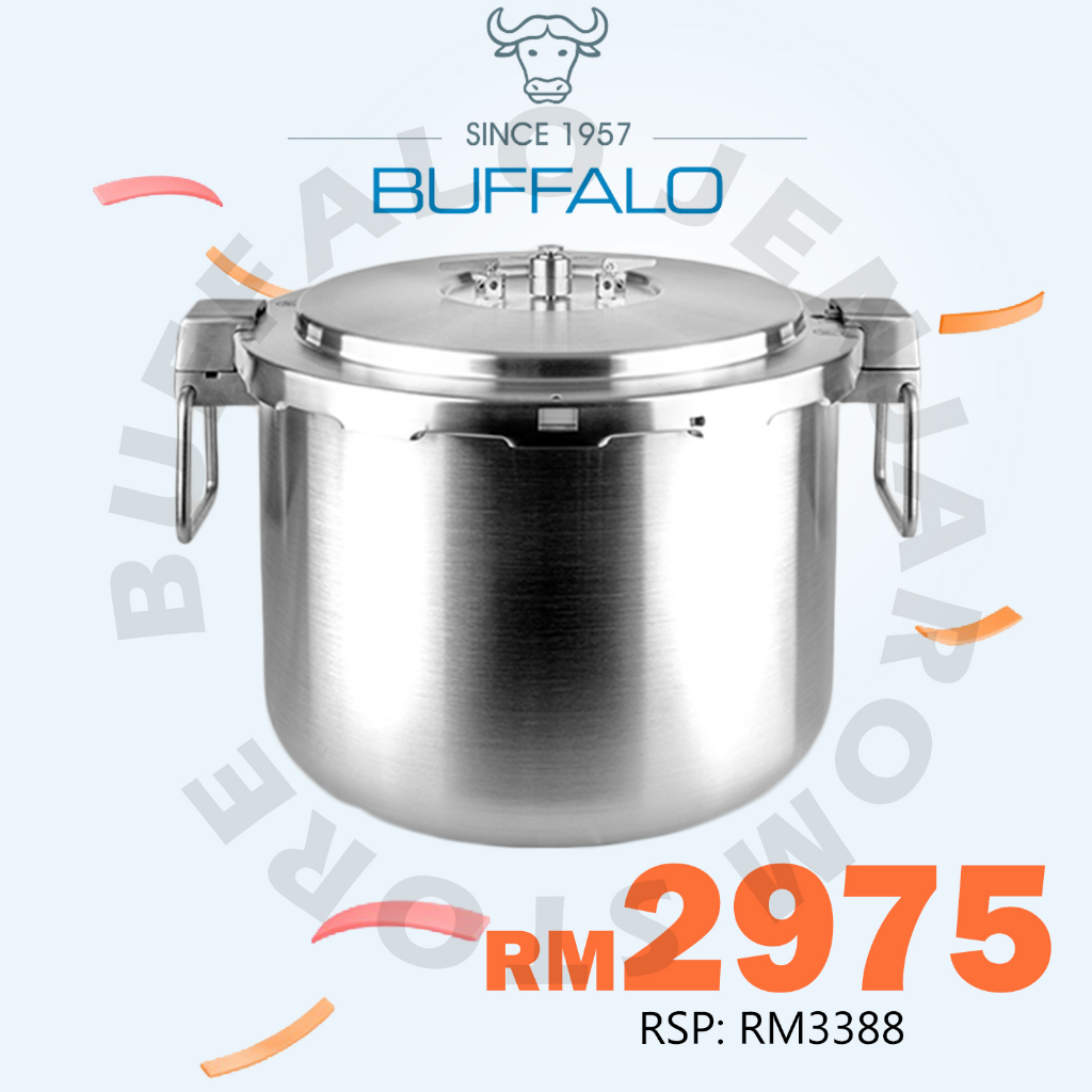 BUFFALO Commercial Pressure Cooker and Canner 35L Commercial Series ...