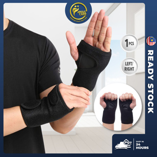 2pcs Medical Wrist Thumb Hand Spica Splint Support Brace Stabiliser Sprain Arthritis, Size: 7, Black