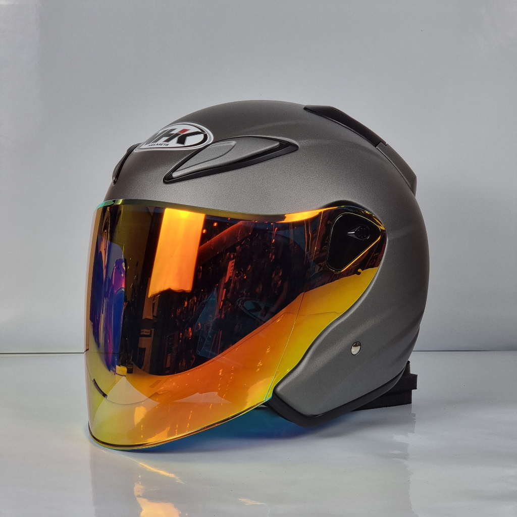 NHK Helmets R6 v2 Solid (Grey Matt) | Shopee Malaysia