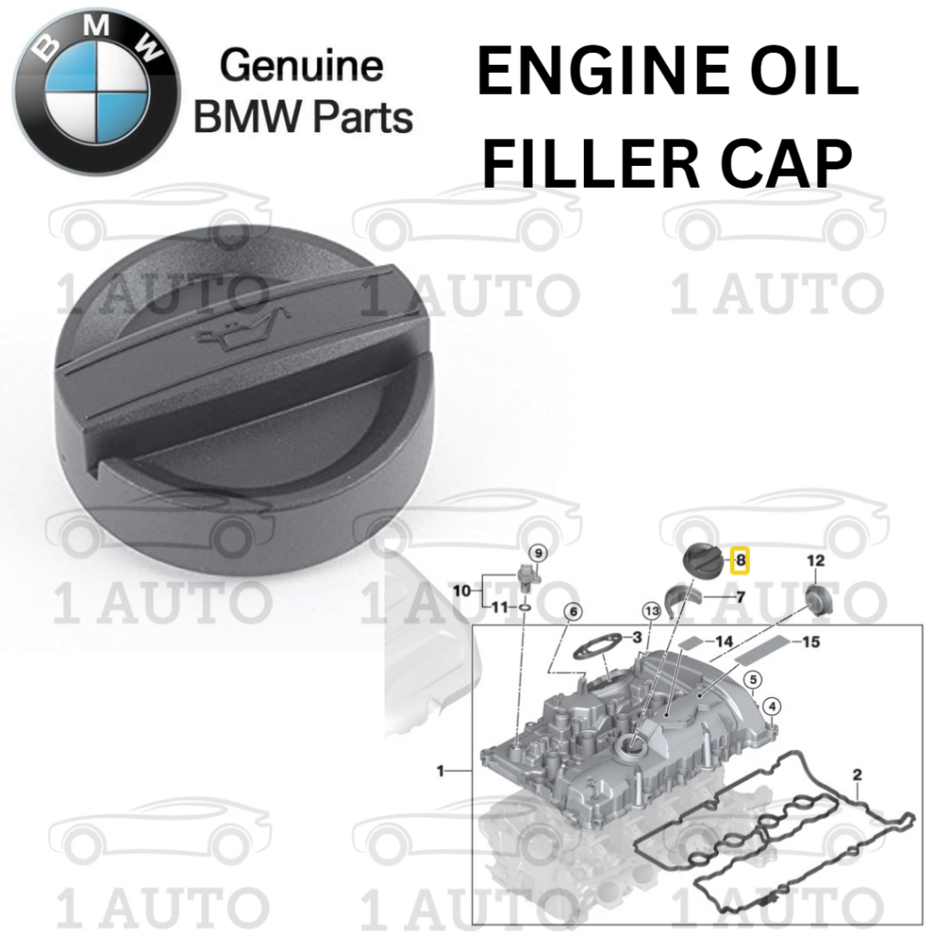 (GENUINE BMW PARTS) ENGINE OIL FILLER CAP BMW F30 F32 F34 F20 E87 E90