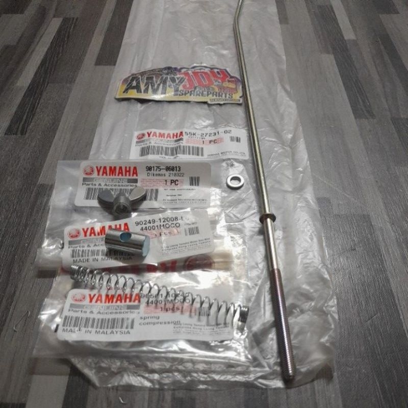 RXZ ROD BRAKE + NUT WING + BUSH BRAKE + SPRING ORIGINAL COMPLETE SET ...