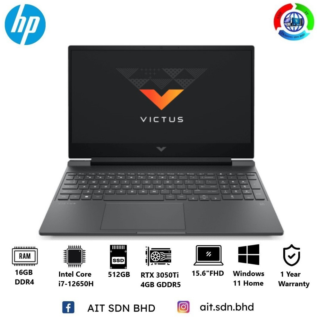 HP Victus 15-fa0032dx 15.6"FHD 144Hz Gaming Laptop (Intel Core i7 ...