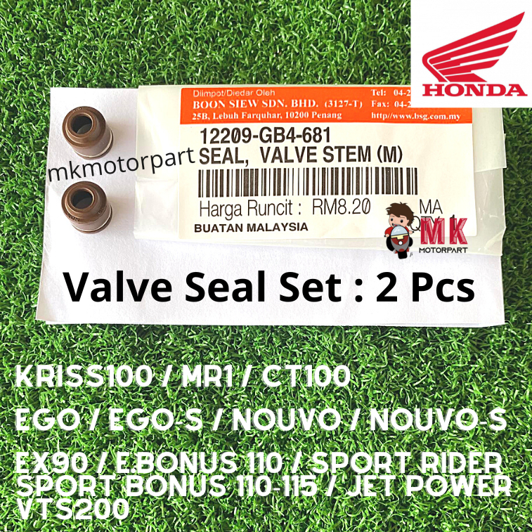 2Pcs VALVE SEAL SET BONUS110 EX90 Sport Rider E Bonus 110 115 Jet Power ...