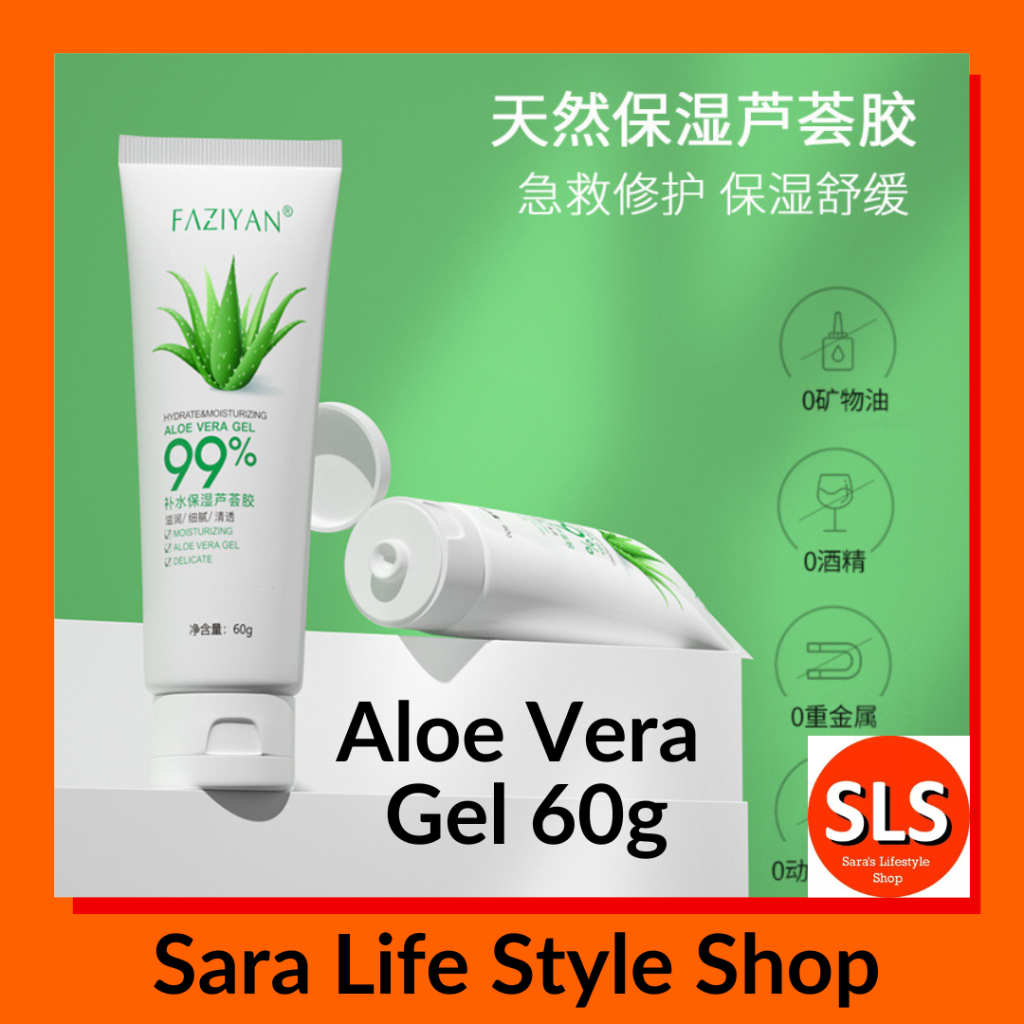 Faziyan Pure Aloe Vera Gel 99 Soothing And Moisture Gel Relief Gel Freshment Soothing Travel Kit