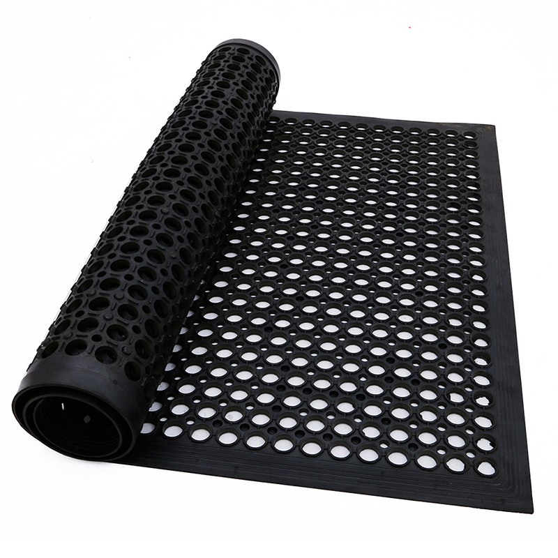 2x3 3x5 Black Rubber Floor Mat Non Slip Anti Grease Pelapik Kaki Tikar