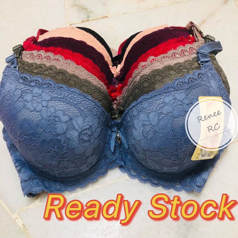 Plus Size Set 34-50 CDE Ultra-thin Underwire Bra Lace Breathable