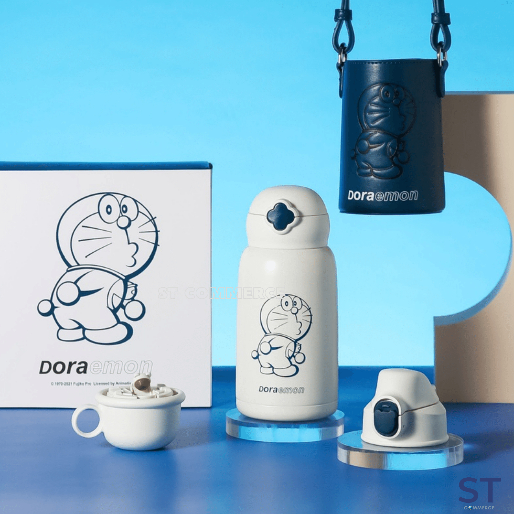 BEDDYBEAR Doraemon Ultraman Thermos Cup With Straw Insulation Children