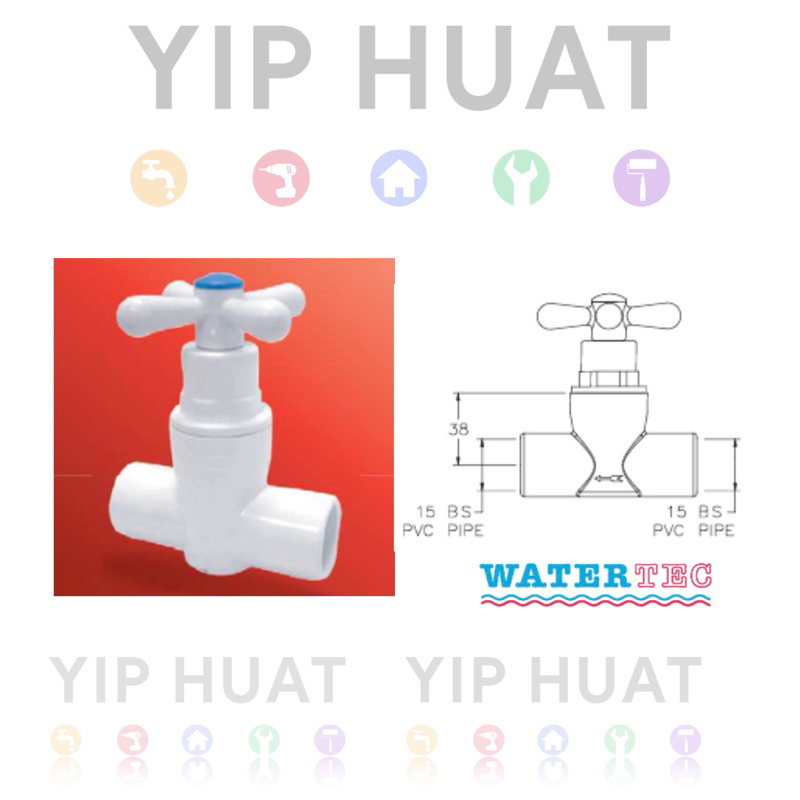 Stopvalve Soc 15E-BS X Wtc 1/2” Pvc stop cock | Shopee Malaysia