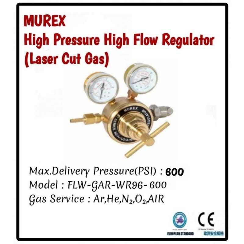 MUREX High Pressure Flow Regulator(Laser Cut Gas) Shopee Malaysia