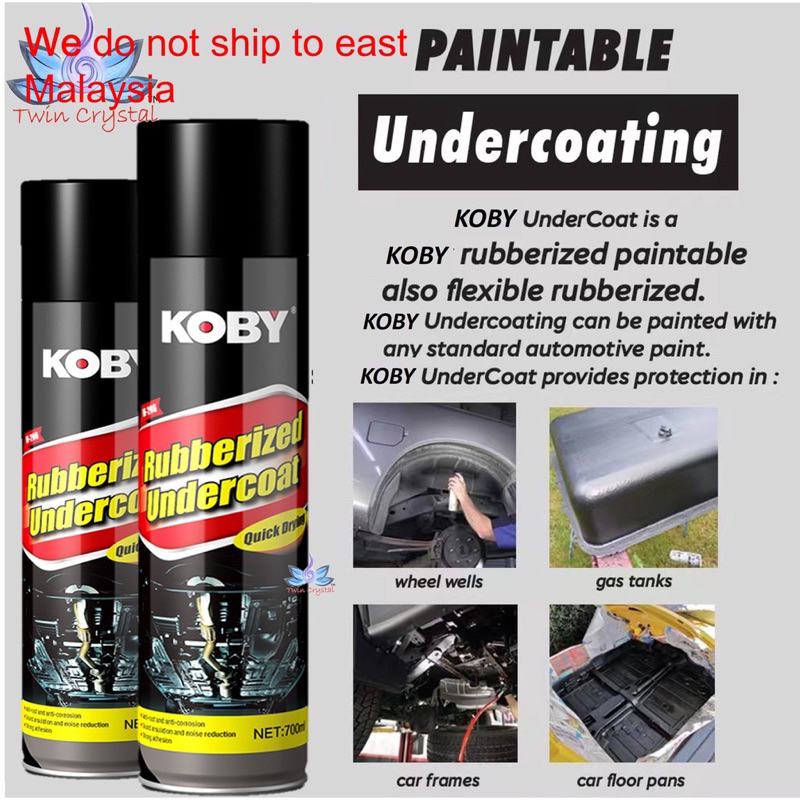 Rubberized hot sale undercoating spray